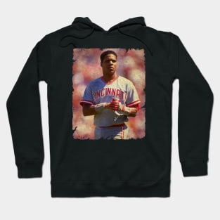 Barry Larkin in Cincinnati Reds Hoodie